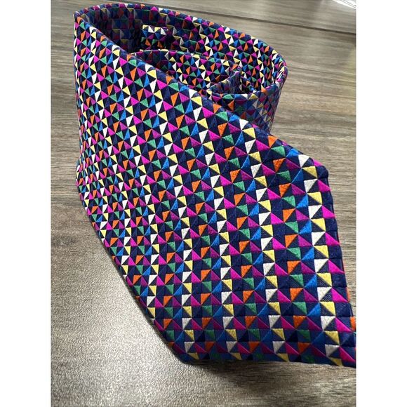 Charles Tyrwhitt Other - Charles Tyrwhitt 100% Silk Tie Geometric Multicolor